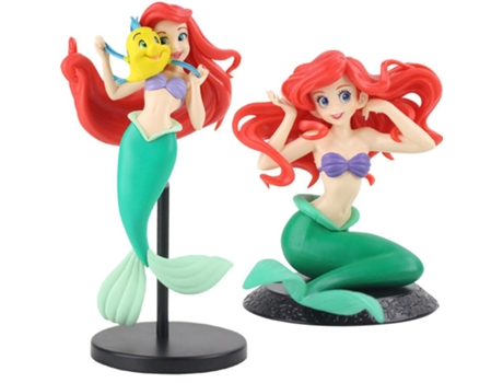 Muñeco GAATPOT Disney Q Posket Princess Toys Ariel Little Mermaid Dolls 13-22Cm Pvc Action Figure Model Doll Toy Cake Decoration For Kid Gift