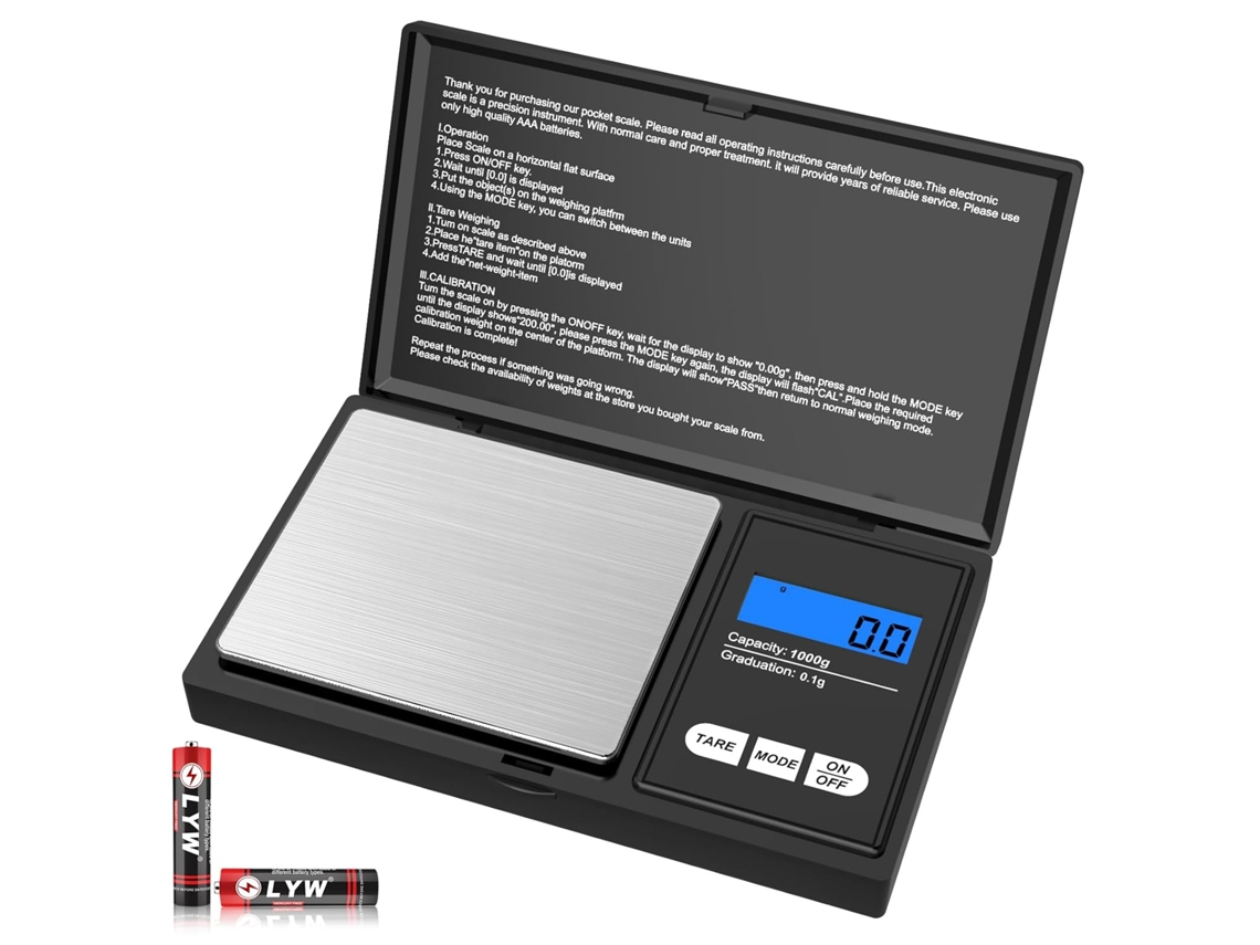 Balança Digital Pequena 500G X 0 01G GERTIZ