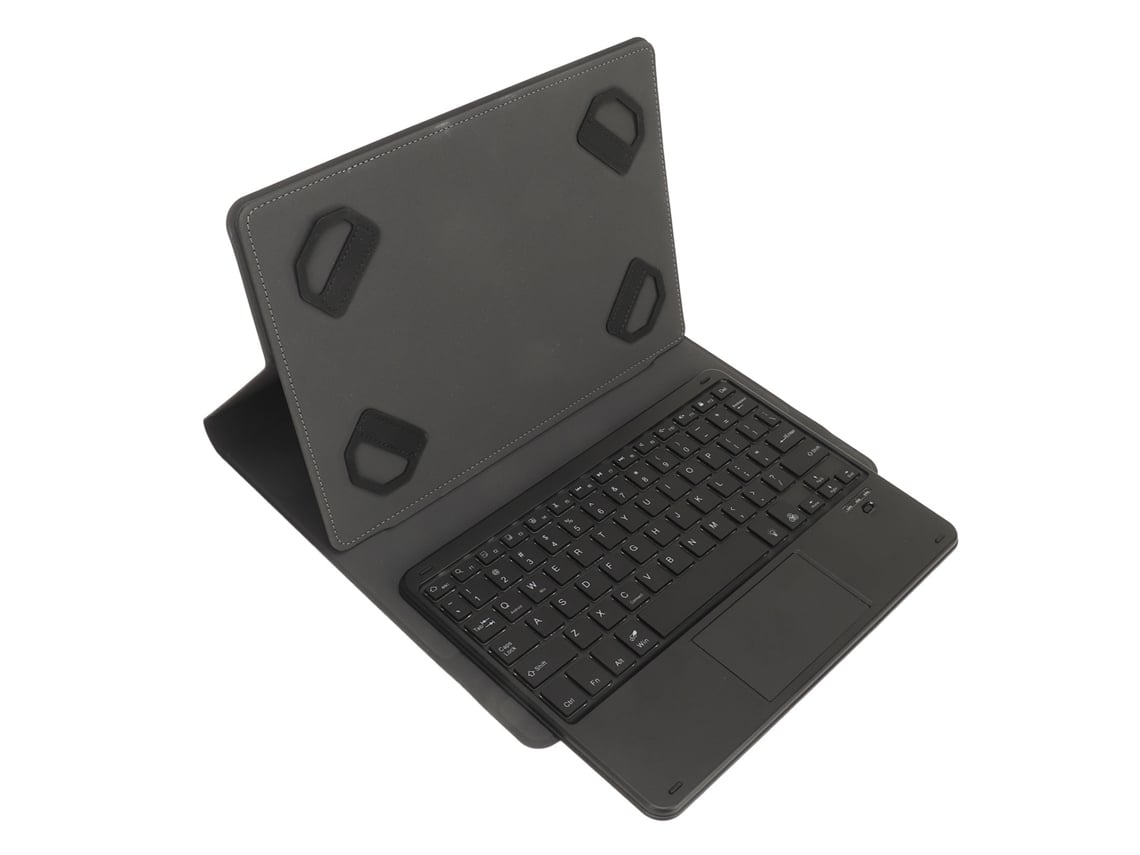 Capa Teclado Bluetooth Universal Para Tablet 9.7-11 Polegadas Couro Pu Com Trackpad E Retroiluminação