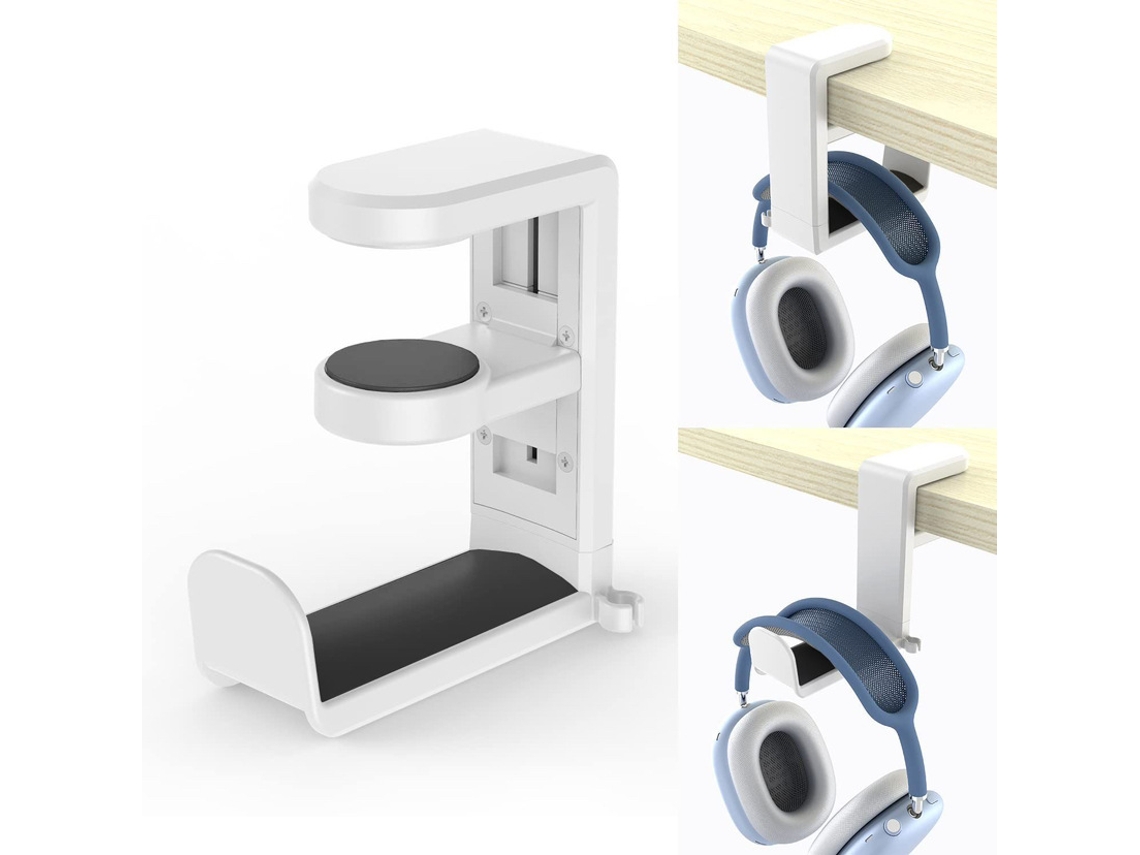 Soporte Ajustable Con Gancho Para Auricular Auditivo Escritorio