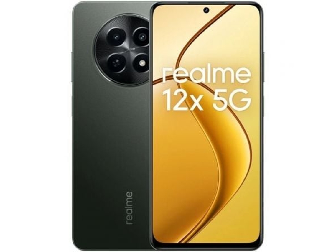 Smartphone REALME Realme 12x 5G (Negro - 8 GB RAM - 6,6" - Enchufe EU - 256 GB)