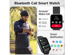 Reloj inteligente con Alexa integrada, respuesta y realización de llamadas, pantalla HD de 1,91 pulgadas, IP68, resistente al agua, monitorización de 100 deportes, Yizhood