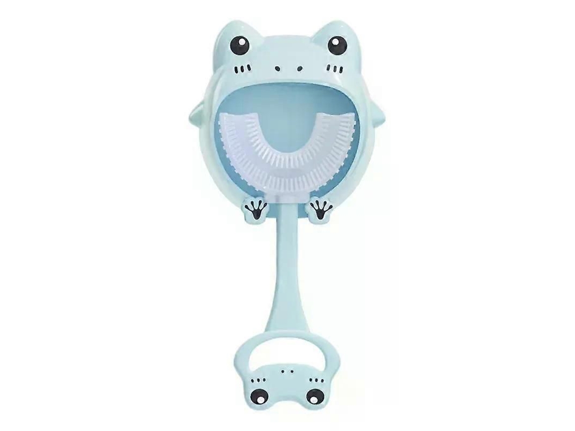 Cepillo de dientes infantil en forma de U con diseño de animales, para bebés, limpieza bucal de 360 ​​grados y mordedor de silicona. GOKOCO