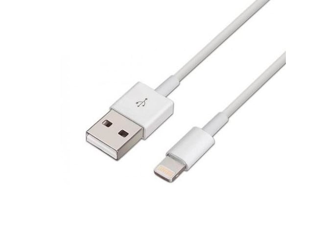 Cable de Datos Aisens (USB - Lightning - Blanco)