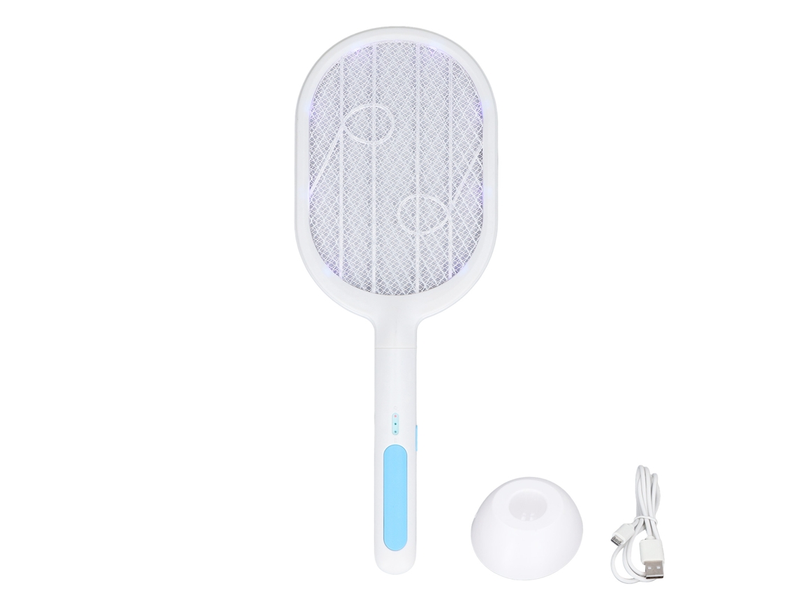 Matamosquitos eléctrico 2 en 1 con carga USB, mata insectos silencioso con base