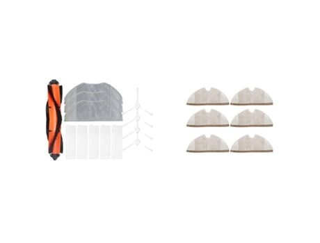 13 piezas de cepillo de rodillo principal Cepillo Lateral filtro de aire paño de mopa con 6 piezas paño de mopa para Xiaomi Roborock S5 Max,Mijia G...