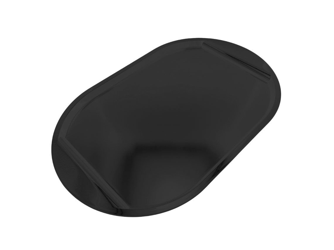Bandeja Profesional Irrompible Antideslizante, Tamaño XXL 55X35X2 cm, Ligera, Antideslizante, Negra, STATIKMISS