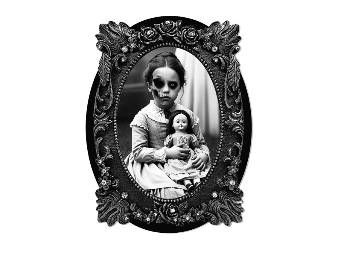 Imagen Adhesiva de una Niña 30x23 Cm