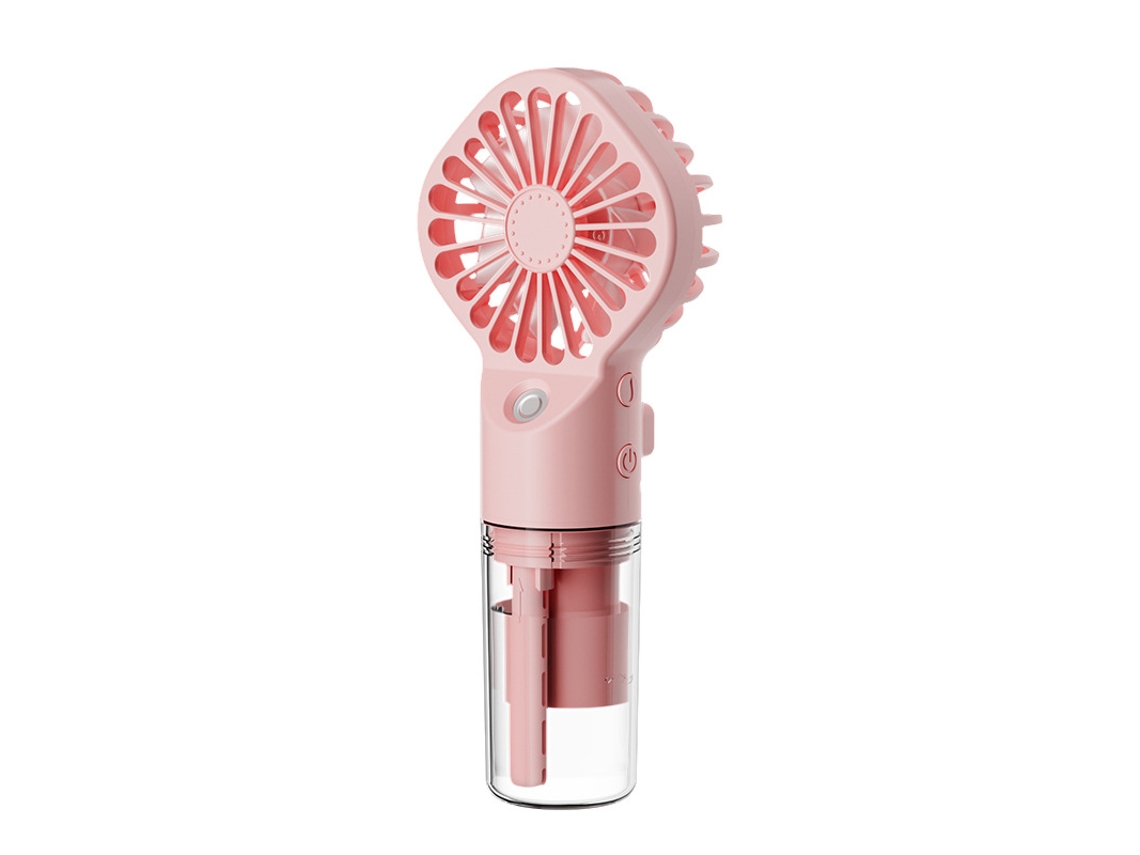 Ventilador nebulizador portátil Chrui de 4 velocidades (rosa)