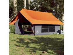 Tienda De Campaña Para 5 Personas Impermeable Gris Y Naranja