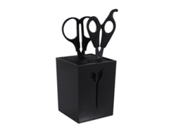 Soporte profesional para tijeras de peluquería 2026 con base y protección, estante para salón, negro
