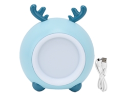 Yncm2026-luz Nocturna Portátil Mascota Bonita Con Brillo Ajustable Y Protección Ocular, 3 Niveles De Temperatura De Color, Azul