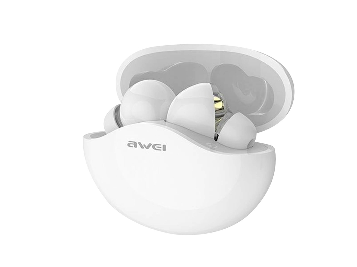 Auriculares True Wireless AWEI T12 (Bluetooth - Blanco)