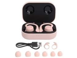 Fones De Ouvido Bluetooth Sem Fio Com Gancho Para Orelha, Headset Intra-auricular Com Caixa De Carregamento (nuage Rose)