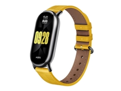 Correa para Xiaomi Smart Band 10/9/8 - Piel - Textura a cuadros - Hebilla de acero plateado