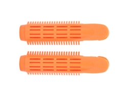 2pcs Pinza Rizadora De Pelo Naranja Para Pelo Voluminoso Y Fluffy Sin Daño Al Cabello