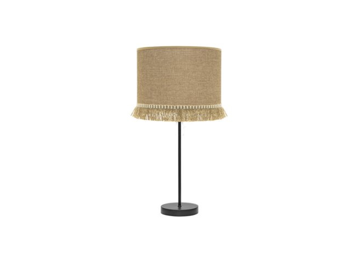 Lámpara de mesa Alto Sibila 1xe27 Negro/arena 62x30x30 cm Fabrilamp