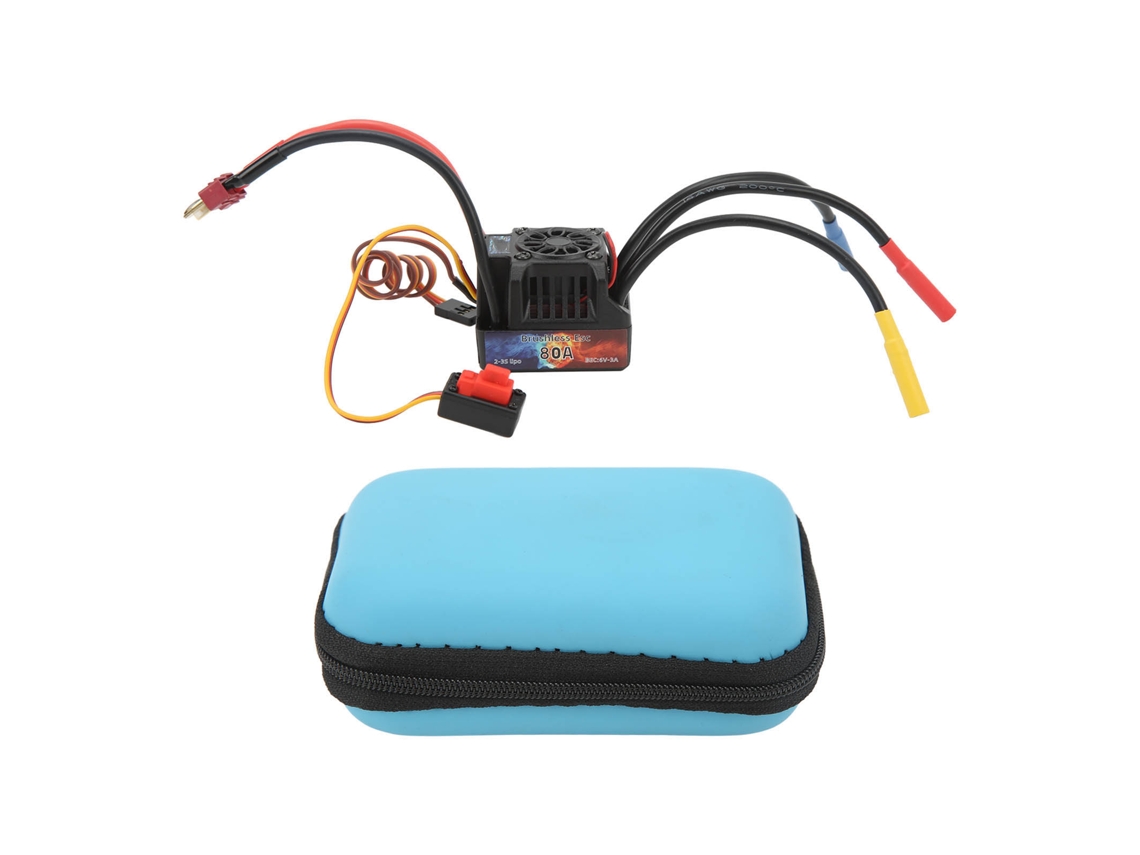 Controlador de velocidad eléctrico ESC Hobbyfans 2026, resistente al agua, 80A, sin escobillas, para coches RC 1/8 y 1/10.