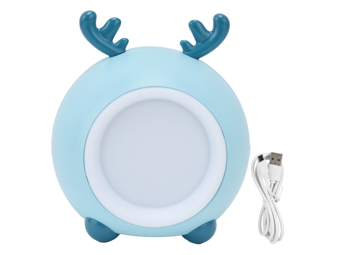 Yncm2026-luz Nocturna Portátil Mascota Bonita Con Brillo Ajustable Y Protección Ocular, 3 Niveles De Temperatura De Color, Azul