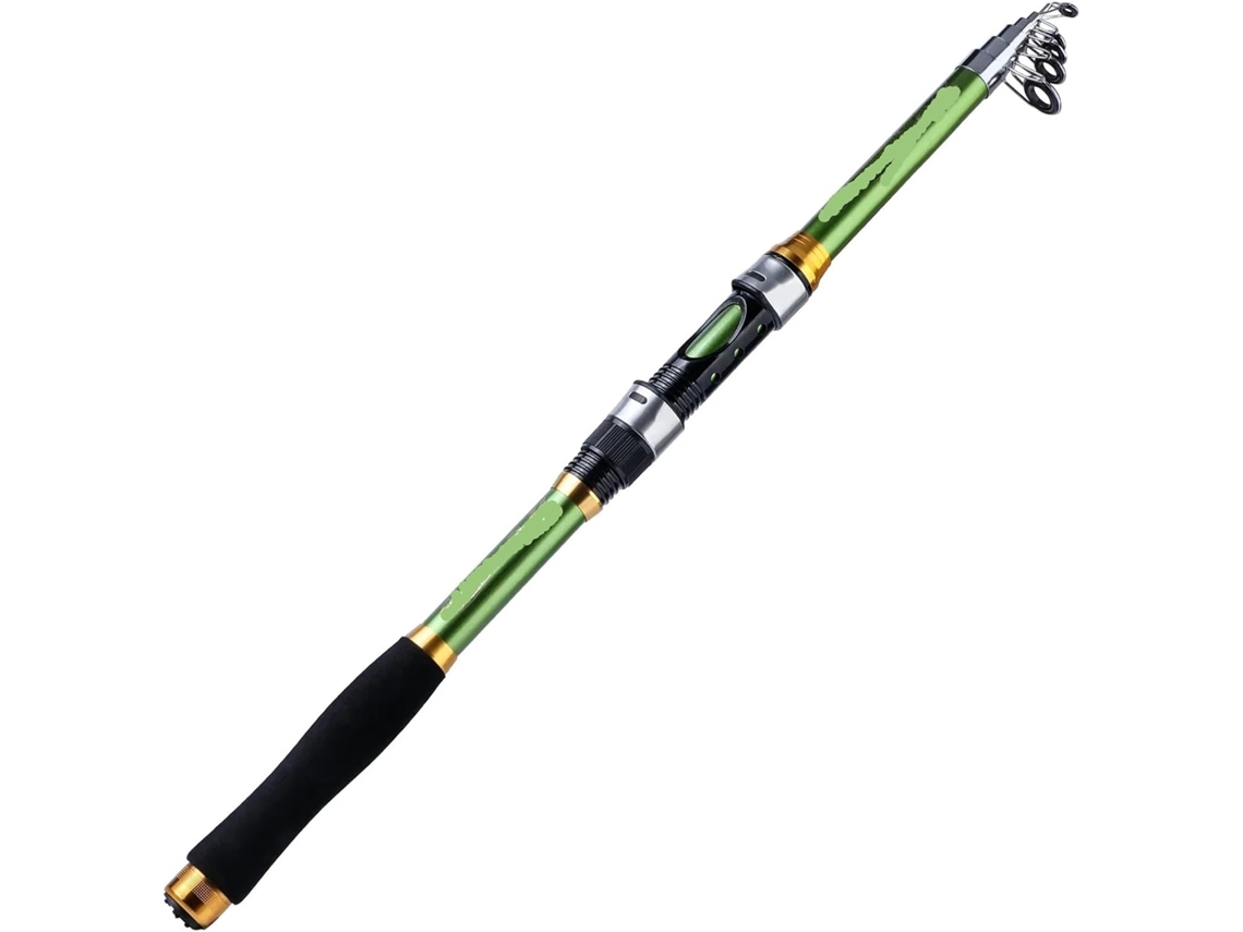 Caña De Pescar Giratoria Carbono Para Trucha Y Carpa, Equipo Telescópico Señuelos., Resistente, Ligero