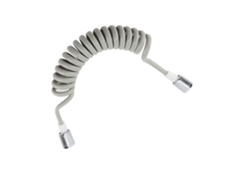 Manguera De Ducha Flexible Con Resorte De Abs, 2 M, Conexión G1/2", Antienredos, Resistente A Explosiones.