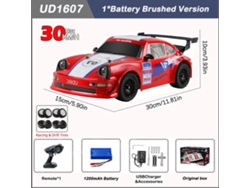 Coche de derrape RC 1/16, Ud1603 Ud1607pro, 4x4, 2.4G, sin escobillas, faros, alta velocidad, control remoto para carreras y diversión. Aeuzwr