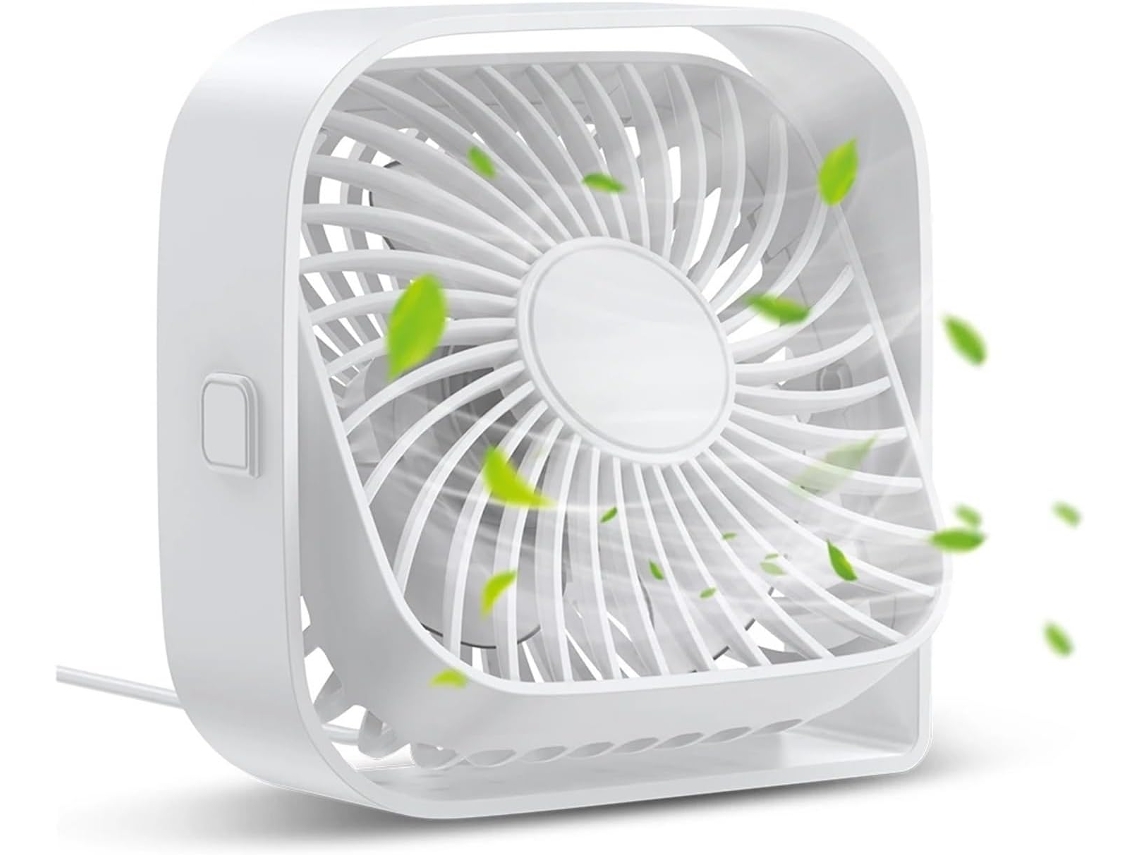 Ventilador De Escritorio Usb Potente Flujo Aire Y Funcionamiento Silencioso Mini Ventilador Mesa Tres