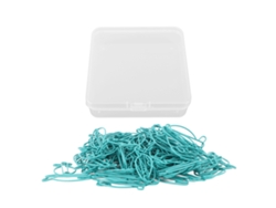 100 Clip De Papel De Metal Anti-óxido Forma De Pez Bonito Para Hogar Escuela Oficina Azul Cielo