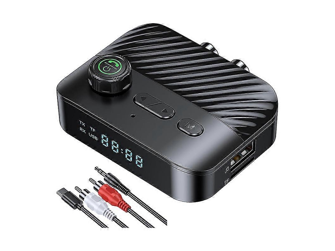 Receptor y transmisor estéreo Bluetooth 5.3 de Rosewell con pantalla LED