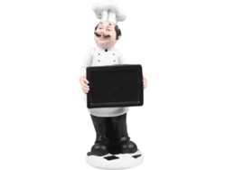 Adorno Resina Blanca Estilo Europeo Decoración Bistrós Panaderías Elegante Escultura Cocinero Interiores Chef