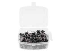 2026rebe-50 Piezas Deslizadores De Plomo Para Línea De Pesca Acero Inoxidable Doble Bloqueo Heavy Duty Con Caja