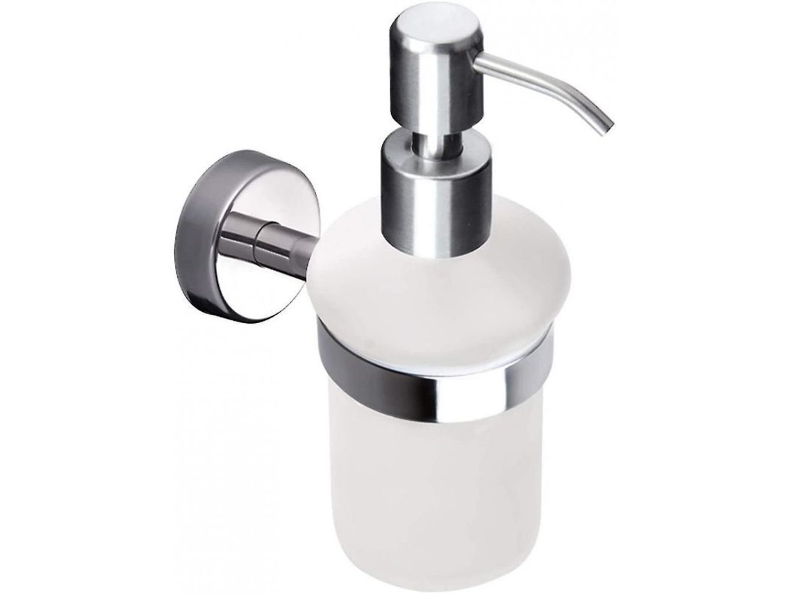 2026-dispensador De Jabón Líquido Con Soporte De Vidrio Mate, Montaje En Pared, Acero Inoxidable Pulido Mdk