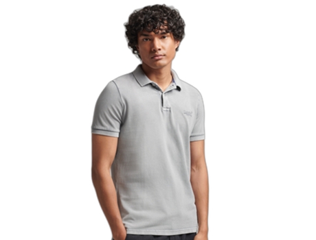 Polo de Hombre SUPERDRY Destroyed Gris (M)