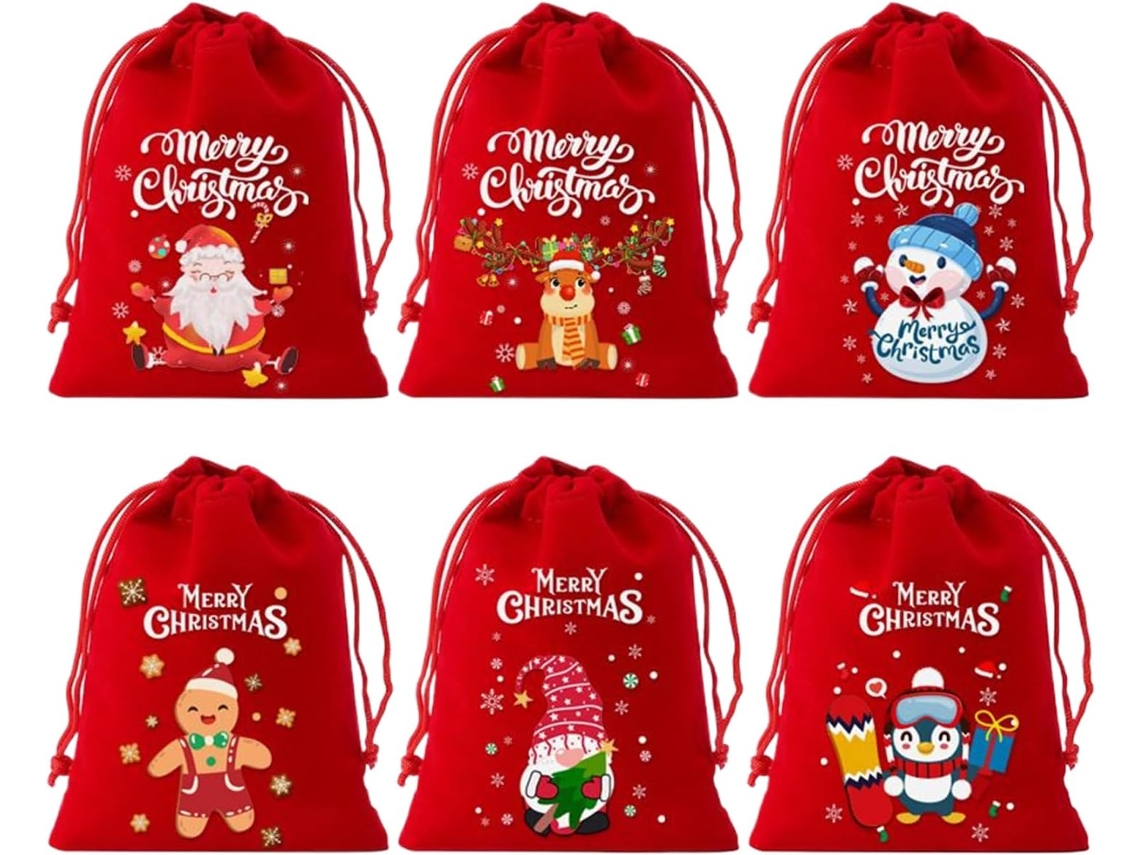 Bolsas Terciopelo Cordón Amplias Festivas Adultos Vacaciones Hogar Fiestas Regalos Interiores | Boda Uso