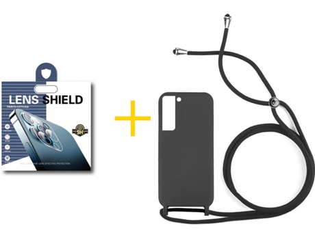 Carcasa + 1 Protector de Cámara para Samsung Galaxy S22 Plus 5G SKYHE Negro