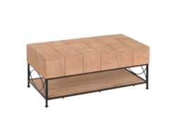 Mesa de centro con espacio de almacenamiento en madera, MDF y hierro 51x120x61 cm 04_0008469