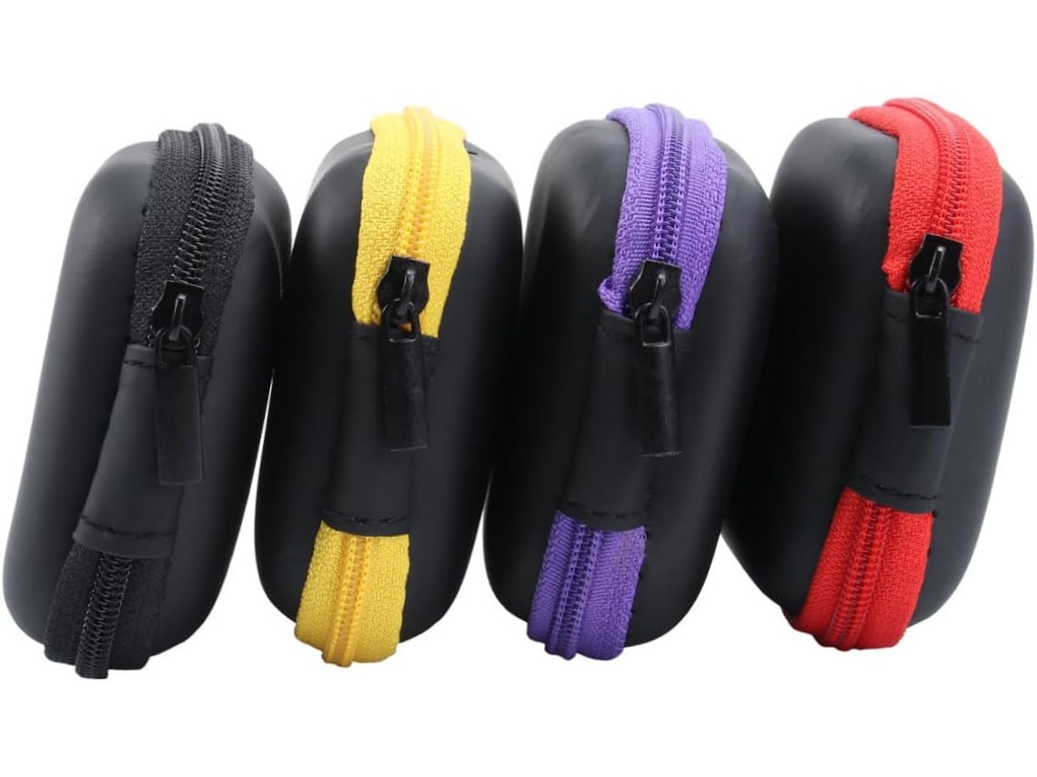 Organizador cuadrado de 4 piezas para auriculares y cables USB, fabricado en EVA e impermeable, organizador de cables multifuncional para Gokoco