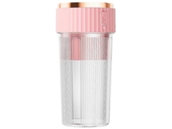 Vaso De Jugo Mini Exprimidor Eléctrico Recargable Licuadora De Frutas Multifuncional Doméstica Portátil Pequeño Gusshious Rosa