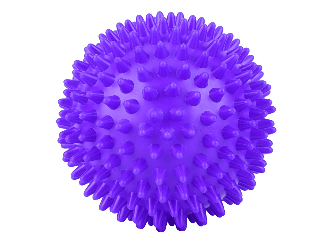 2026-rodillo De Masaje De Plástico Duradero Pelota Espinosa Para Fitness Relajación De Dedos Morado 7.5cm