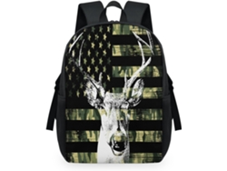 Mochila Tropicallife Estampado Camuflaje Ciervo Diseño Bandera Estadounidense Para Niños Niñas Hombres Muje