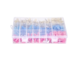 Yncm2026-kit De 240 Conectores Eléctricos Aislados De Contracción Térmica Para Cables Terminales Rojo Azul Amarillo