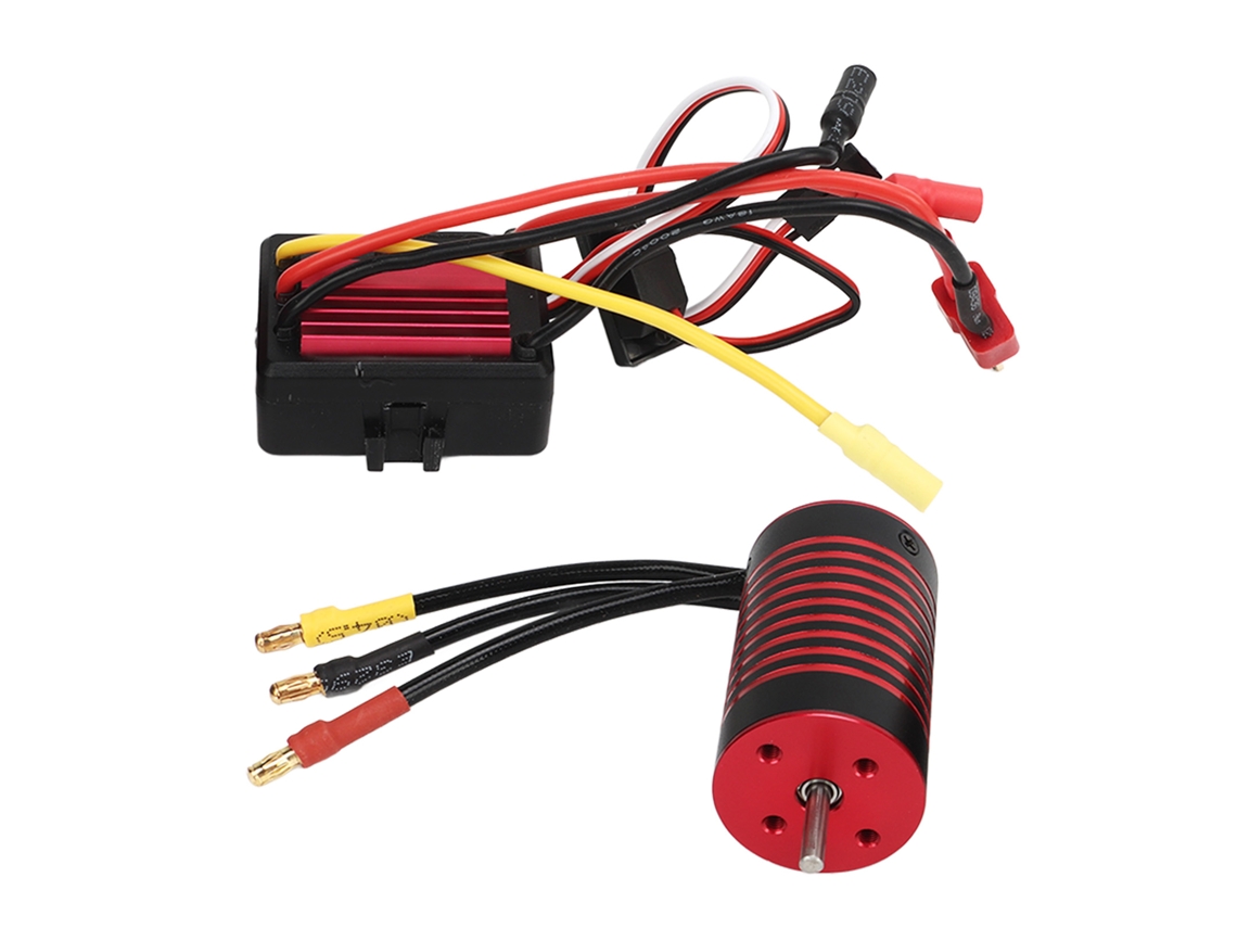 Motor Sin Escobillas Y Esc Traxxas 5900kv Para Coche Rc A Escala 1/12 - Resistente Al Agua Y Programable.