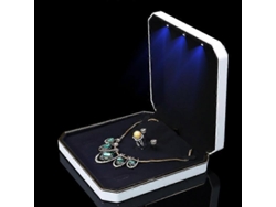 Caja para anillos con LED, expositor de anillos, joyero, caja para colgantes y collares. Hengjian