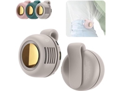 Ventilador Mini Sin Aspas Portátil Clip, 3 Velocidades, Recargable Usb, Para Exterior Y Oficina 2025 Blanco