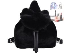Mochila de peluche para niños | Con lazo | Mochila de viaje | Ideal para la escuela, viajes, estudiantes, Navidad, compras,