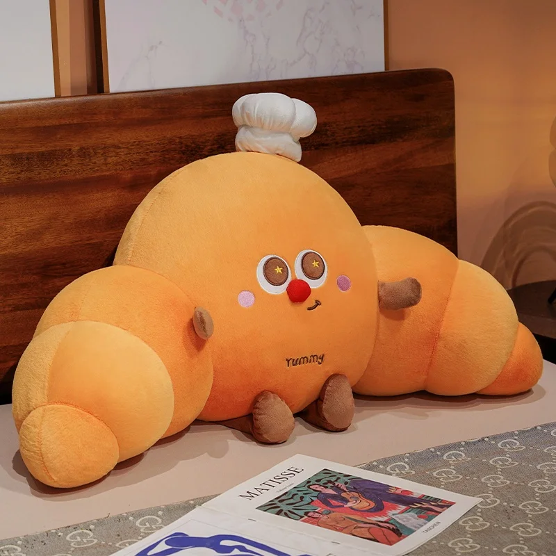 Almohada Para Adultos Con Forma De Croissant (75 Cm), Suave Y Cómoda.