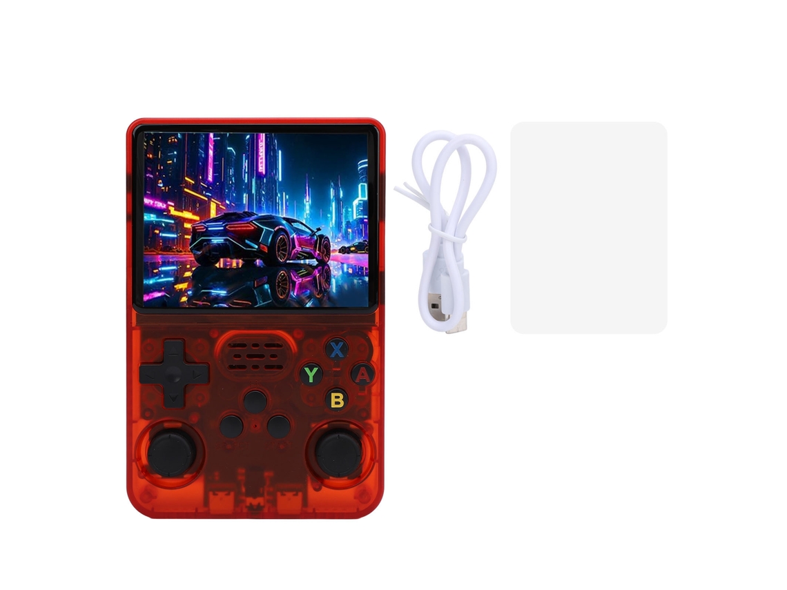 Console de jogos portátil com dois joysticks e tela de 3,5 polegadas