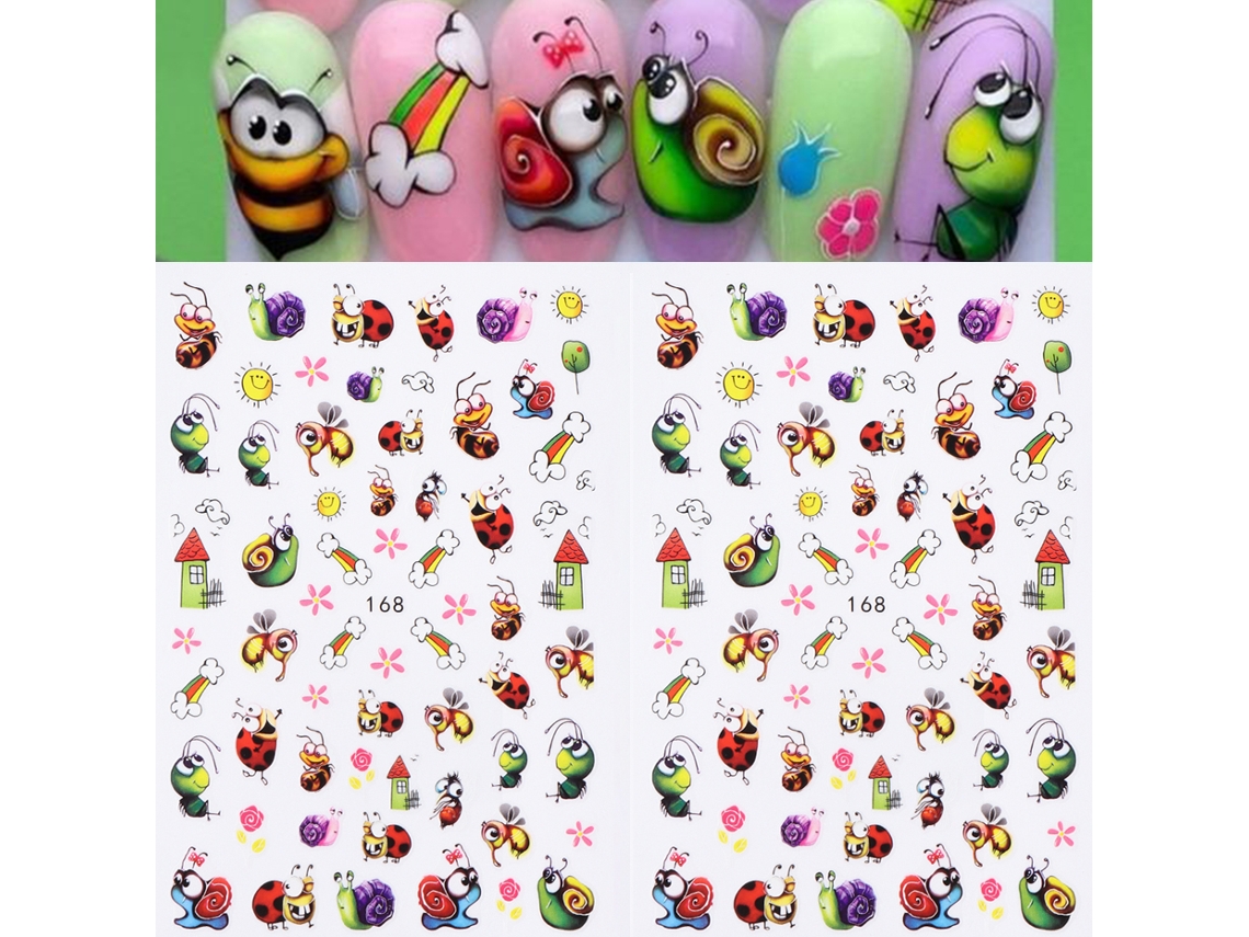 Kit de 2 pegatinas 3D para uñas con diseño de mal de ojo, decoración de uñas para verano.