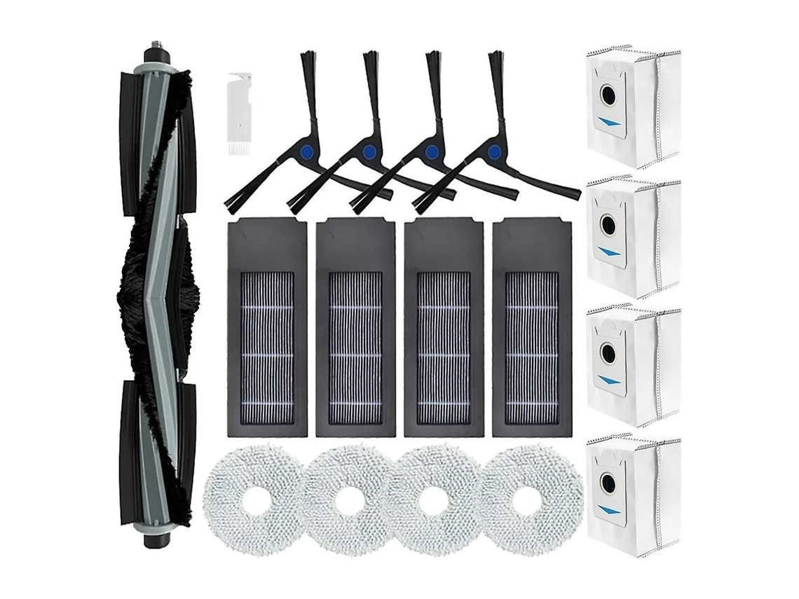 Para Aspiradoras Robot Ecovacs Deebot X2 / X2 Omni / X2 Pro / Dex86: Cepillos Laterales Principales, Filtro Hepa, Paño De Mopa Y Bolsas Para El Polvo.
