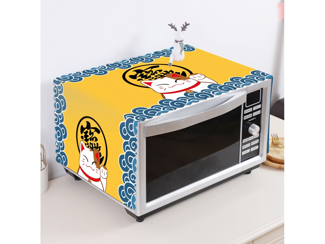 Toalla Protectora Para Microondas Y Horno, Resistente Al Aceite Y Al Polvo, De Bonito Estilo Nórdico, 35 X 100 Cm.
